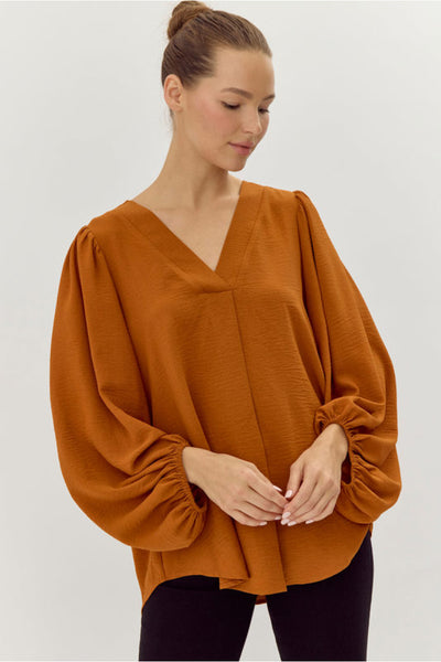 Silas Top in Toffee